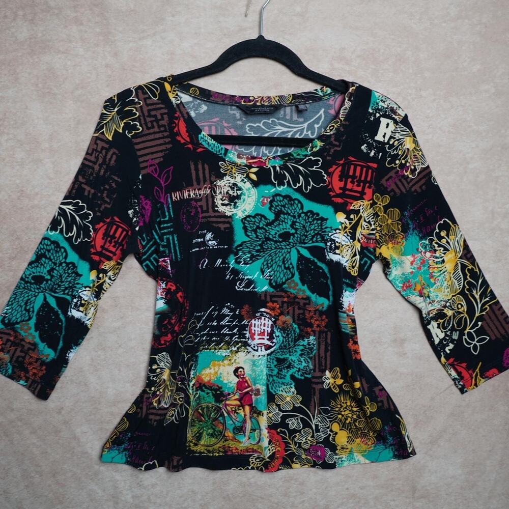 Investments Petites Y2K Graphic Print Top PS